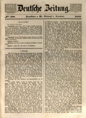 Deutsche Zeitung Mittwoch 8. November 1848