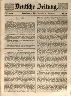 Deutsche Zeitung Donnerstag 9. November 1848