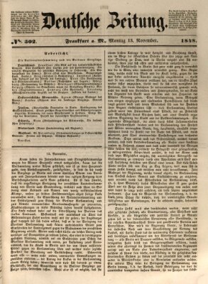 Deutsche Zeitung Montag 13. November 1848