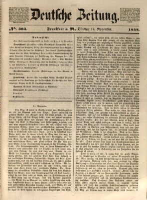 Deutsche Zeitung Dienstag 14. November 1848