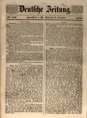 Deutsche Zeitung Mittwoch 22. November 1848