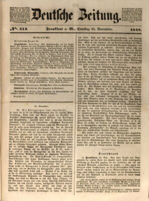 Deutsche Zeitung Samstag 25. November 1848