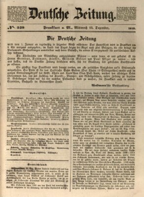 Deutsche Zeitung Mittwoch 13. Dezember 1848