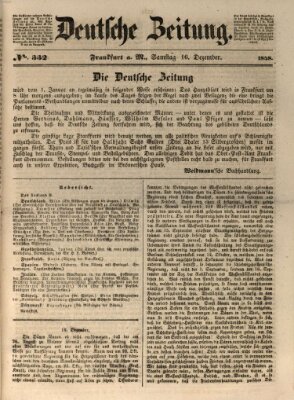 Deutsche Zeitung Samstag 16. Dezember 1848