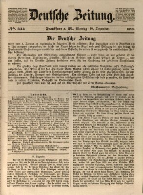 Deutsche Zeitung Montag 18. Dezember 1848