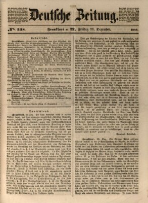 Deutsche Zeitung Freitag 22. Dezember 1848