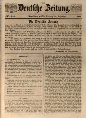 Deutsche Zeitung Sonntag 24. Dezember 1848