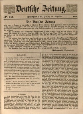 Deutsche Zeitung Freitag 29. Dezember 1848