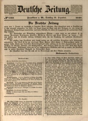 Deutsche Zeitung Samstag 30. Dezember 1848