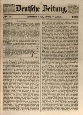 Deutsche Zeitung Freitag 19. Januar 1849