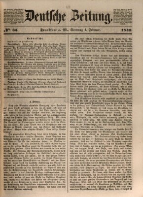 Deutsche Zeitung Sonntag 4. Februar 1849