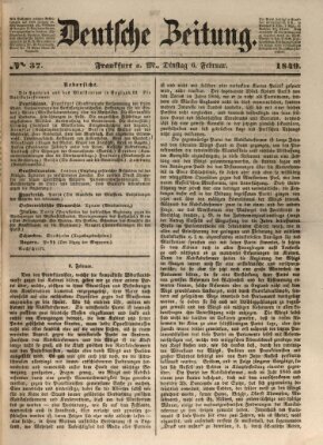 Deutsche Zeitung Dienstag 6. Februar 1849