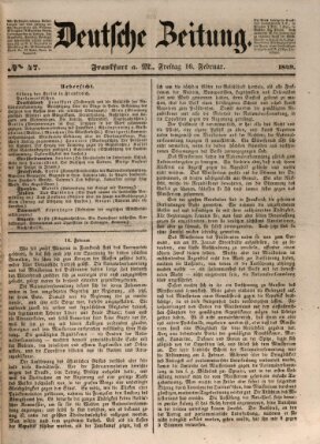 Deutsche Zeitung Freitag 16. Februar 1849