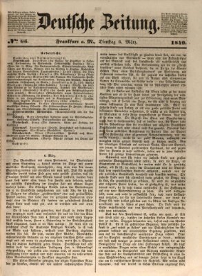 Deutsche Zeitung Dienstag 6. März 1849