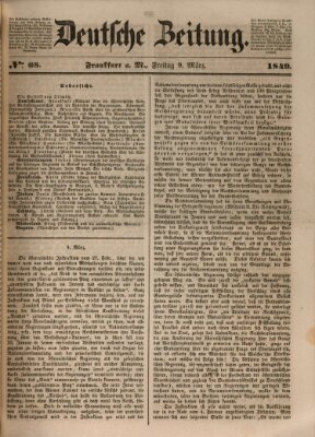 Deutsche Zeitung Freitag 9. März 1849