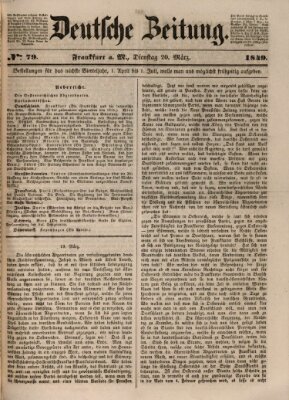 Deutsche Zeitung Dienstag 20. März 1849