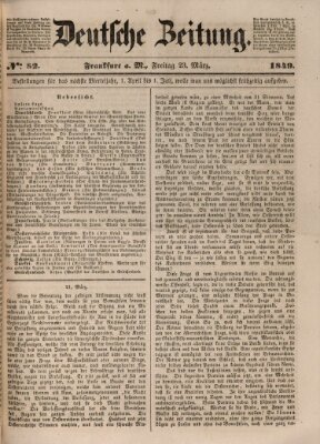 Deutsche Zeitung Freitag 23. März 1849