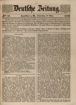 Deutsche Zeitung Donnerstag 29. März 1849