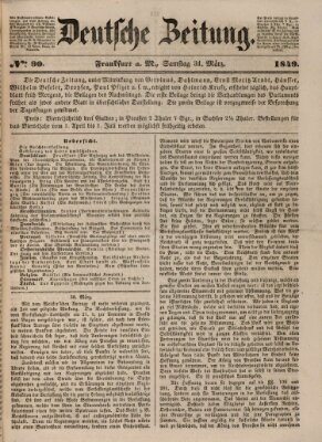 Deutsche Zeitung Samstag 31. März 1849