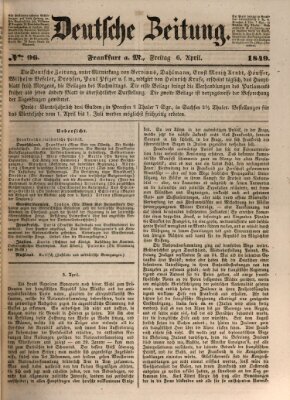 Deutsche Zeitung Freitag 6. April 1849