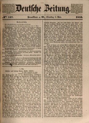 Deutsche Zeitung Dienstag 8. Mai 1849