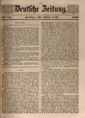 Deutsche Zeitung Samstag 12. Mai 1849