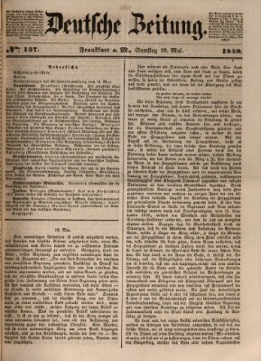 Deutsche Zeitung Samstag 19. Mai 1849