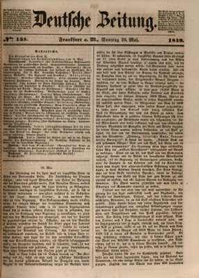 Deutsche Zeitung Sonntag 20. Mai 1849