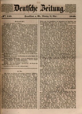 Deutsche Zeitung Montag 21. Mai 1849