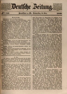 Deutsche Zeitung Donnerstag 24. Mai 1849