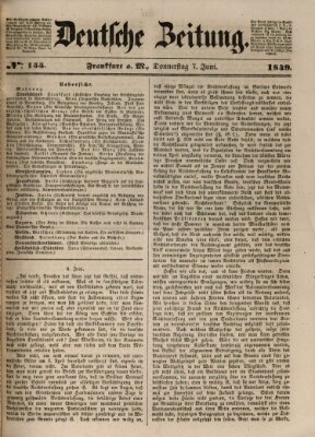 Deutsche Zeitung Donnerstag 7. Juni 1849