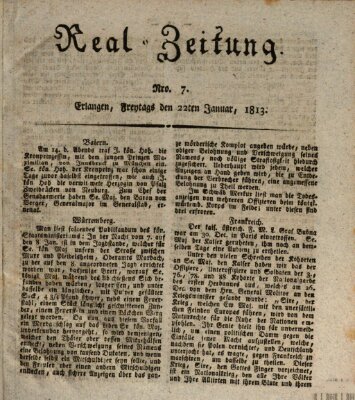 Erlanger Real-Zeitung Freitag 22. Januar 1813