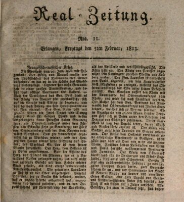 Erlanger Real-Zeitung Freitag 5. Februar 1813