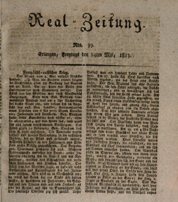 Erlanger Real-Zeitung Freitag 14. Mai 1813