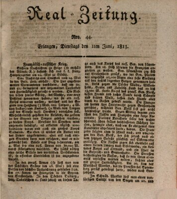 Erlanger Real-Zeitung Dienstag 1. Juni 1813