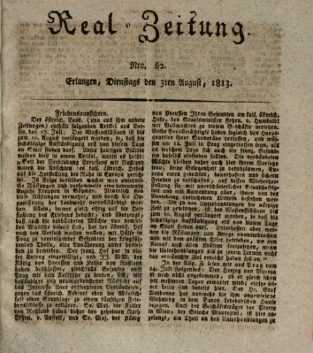 Erlanger Real-Zeitung Dienstag 3. August 1813