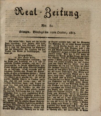 Erlanger Real-Zeitung Dienstag 19. Oktober 1813