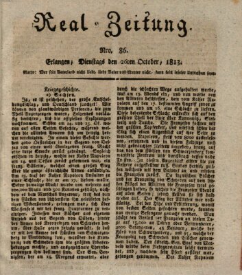 Erlanger Real-Zeitung Dienstag 26. Oktober 1813