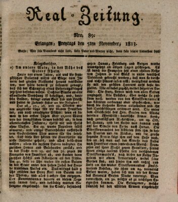 Erlanger Real-Zeitung Freitag 5. November 1813