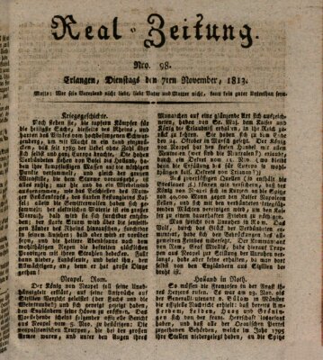 Erlanger Real-Zeitung Dienstag 7. Dezember 1813