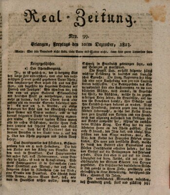 Erlanger Real-Zeitung Freitag 10. Dezember 1813