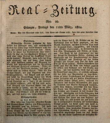 Erlanger Real-Zeitung Freitag 11. März 1814