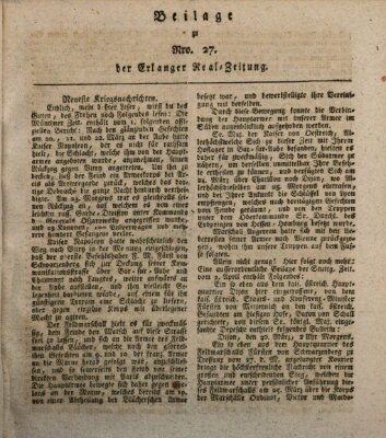 Erlanger Real-Zeitung Dienstag 5. April 1814