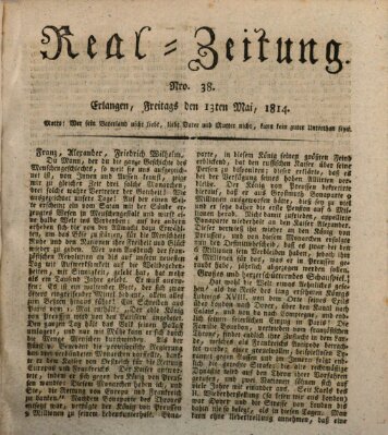 Erlanger Real-Zeitung Freitag 13. Mai 1814