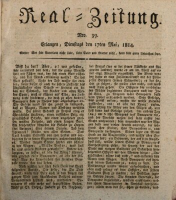 Erlanger Real-Zeitung Dienstag 17. Mai 1814