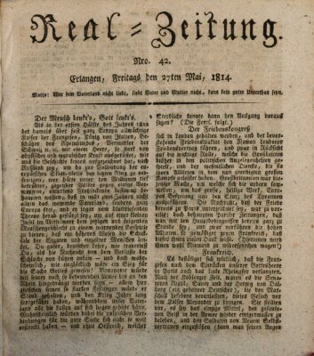 Erlanger Real-Zeitung Freitag 27. Mai 1814