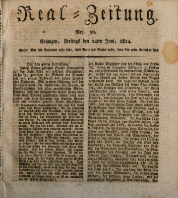 Erlanger Real-Zeitung Freitag 24. Juni 1814