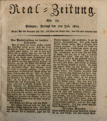 Erlanger Real-Zeitung Freitag 1. Juli 1814