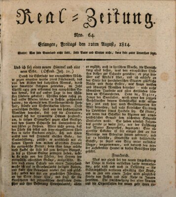 Erlanger Real-Zeitung Freitag 12. August 1814