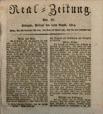 Erlanger Real-Zeitung Freitag 19. August 1814